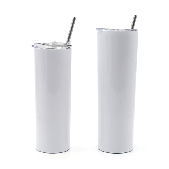 READY TO SHIP  -  30 oz Straight (Non-Tapered) Glossy Skinny Sublimation Tumblers