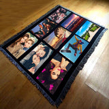 READY TO SHIP - Photo Panel Sublimation Blank Velvet Throw Blanket with Fringe (9 panel or 20 panel)