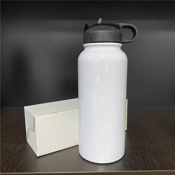 READY TO SHIP - 32 oz Glossy Fat Sublimation Water Tumbler. NON-Tapered